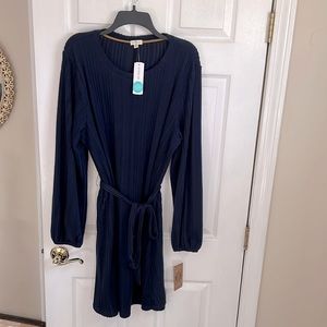 Mason & Belle Navy Sweater Dress - XXL